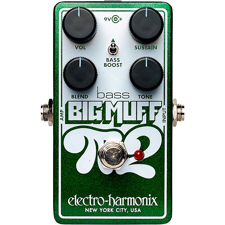 Electro-Harmonix Bass Big Muff Pi 2 Fuzz Pedal - Green | Guitar Center
