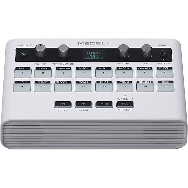 Medeli MR101S USB MIDI Rhythm Machine - White