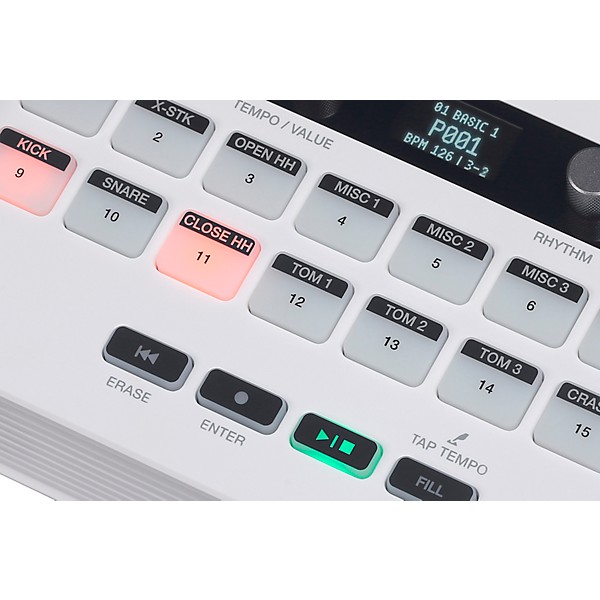 Medeli MR101S USB MIDI Rhythm Machine - White