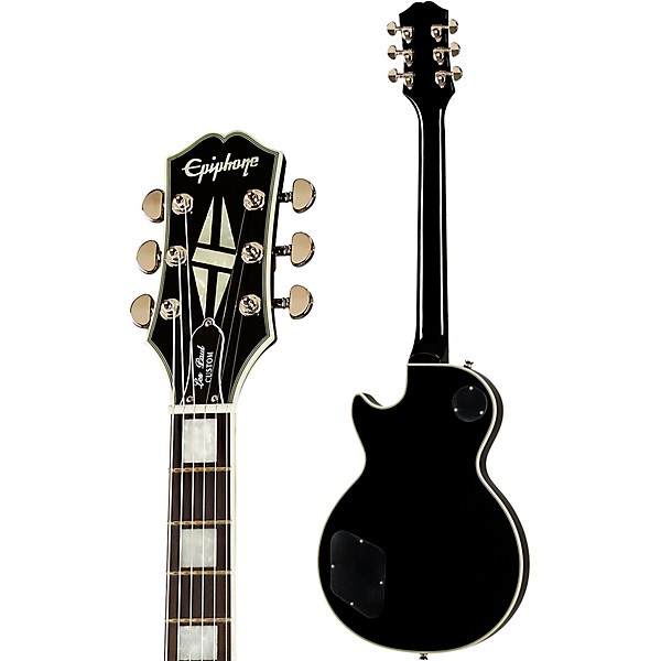 Epiphone Les Paul Custom in Silver Burst and ICON Series Gig Bag Bundle