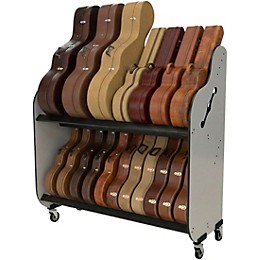 A&S Crafted Products Band Room Double-Stack Mariachi Case Storage Rack