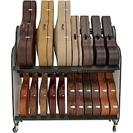 A&S Crafted Products Band Room Double-Stack Mariachi Case Storage Rack