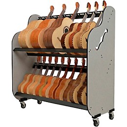 A&S Crafted Products Band Room Double-Stack Mariachi Instrument Storage Rack