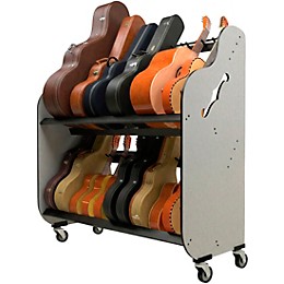 A&S Crafted Products Band Room Double-Stack Mariachi Instrument Storage Rack