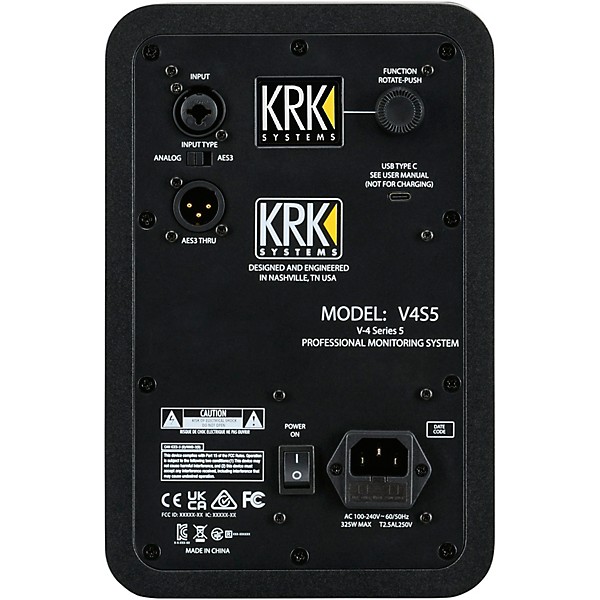 KRK V-Series Five V4 4" Powered Studio Monitor