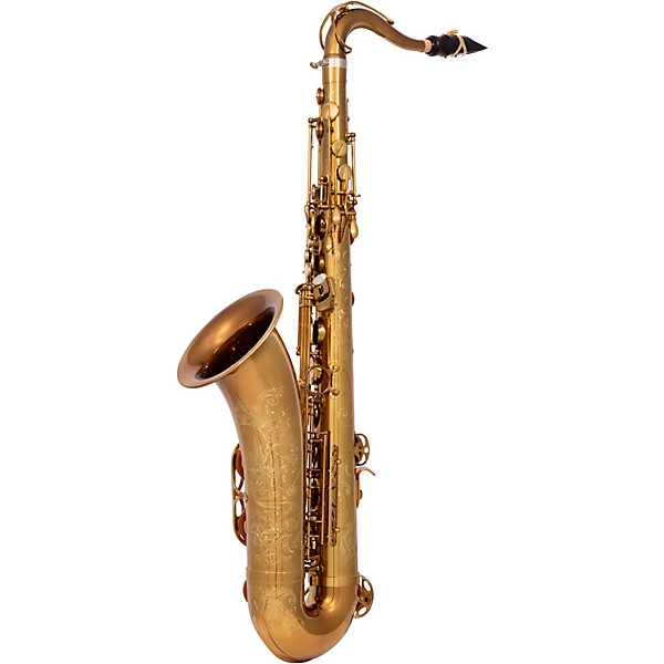 Selmer Paris Signature USA Limited Edition Tenor Sax Outfit Dark Gold Lacquer w Art Deco Engraving Dark Gold Lacquer Keys