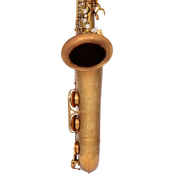 Selmer Paris Signature USA Limited Edition Tenor Sax Outfit Dark Gold Lacquer w Art Deco Engraving Dark Gold Lacquer Keys