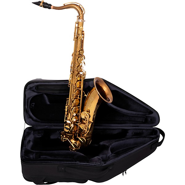 Selmer Paris Signature USA Limited Edition Tenor Sax Outfit Dark Gold Lacquer w Art Deco Engraving Dark Gold Lacquer Keys