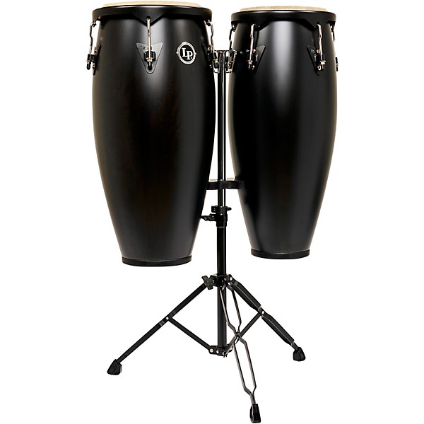 LP City II Series Conga Set With Stand - 10 and 11 in. Black