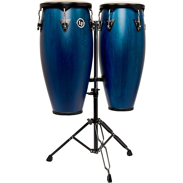 LP City II Series Conga Set With Stand - 10 and 11 in. Blue