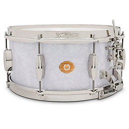 Slingerland Gene Krupa Solid Maple Radio King Snare Drum - 14 x 6.5 in. White Marine Pearl Finish Ply