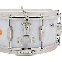 Slingerland Gene Krupa Solid Maple Radio King Snare Drum - 14 x 6.5 in. White Marine Pearl Finish Ply