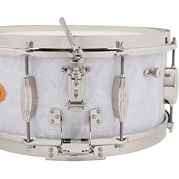 Slingerland Gene Krupa Solid Maple Radio King Snare Drum - 14 x 6.5 in. White Marine Pearl Finish Ply