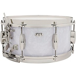 Slingerland Gene Krupa Solid Maple Radio King Snare Drum - 14 x 6.5 in. White Marine Pearl Finish Ply