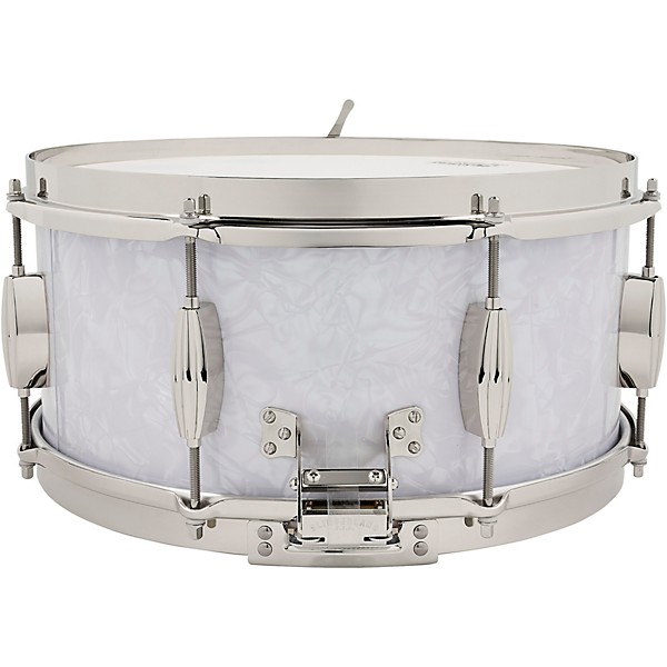Slingerland Gene Krupa Solid Maple Radio King Snare Drum - 14 x 6.5 in. White Marine Pearl Finish Ply