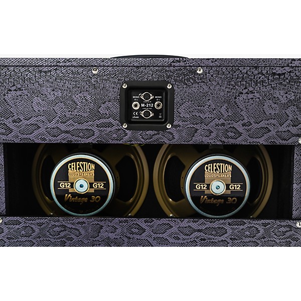 Magnatone Slash Signature Collection Super Fifty-Nine M-80 180W 2x12" Guitar Speaker Cabinet - Purple Python