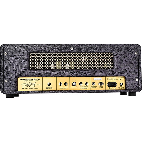 Magnatone Slash Signature Collection Super Fifty-Nine M-80 45W Tube Guitar Amp Head - Purple Python