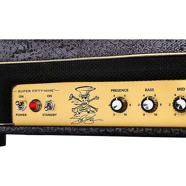 Magnatone Slash Signature Collection Super Fifty-Nine M-80 45W Tube Guitar Amp Head - Purple Python