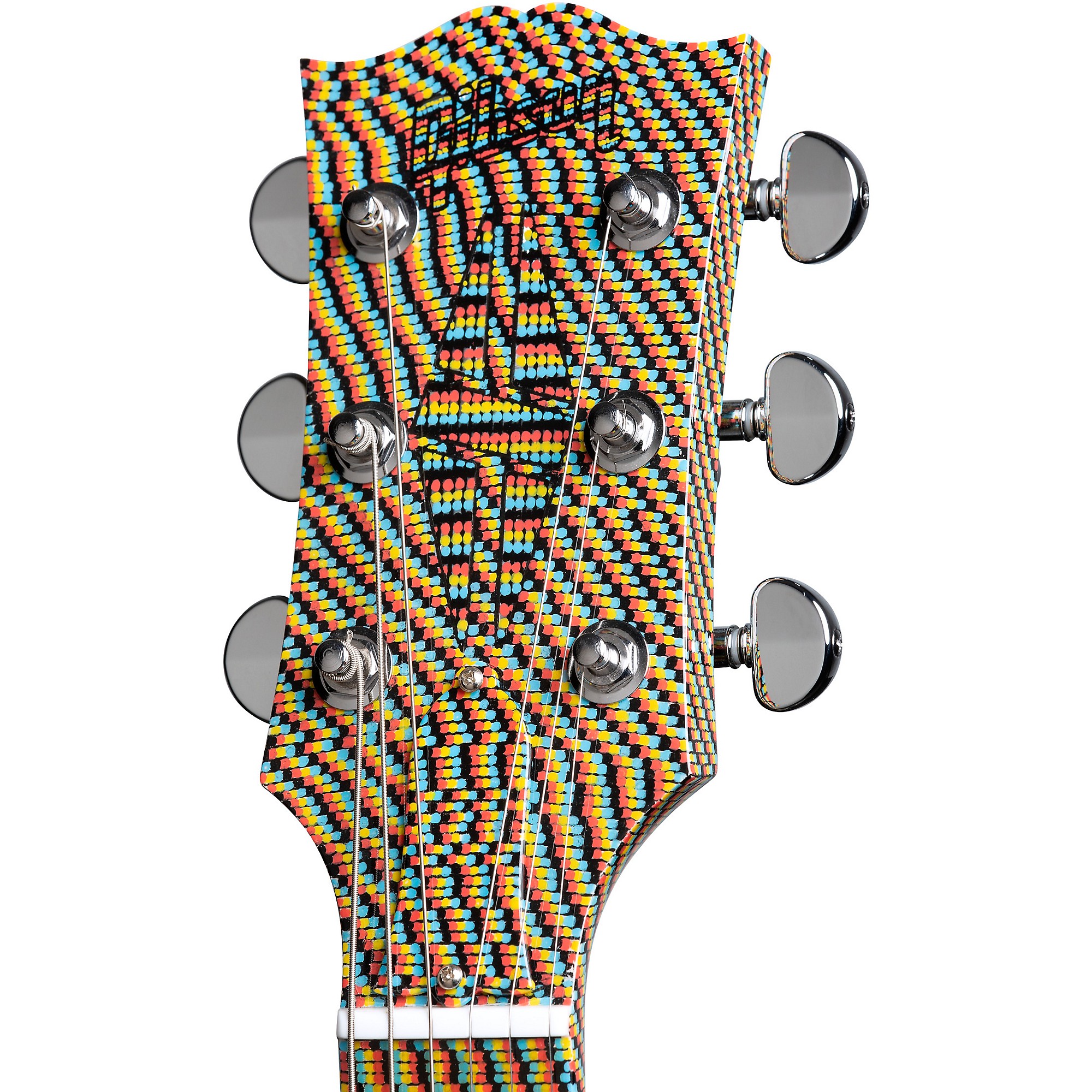 Platinum Gibson Custom Dizzy and the Falcon Les Paul Art Guitar