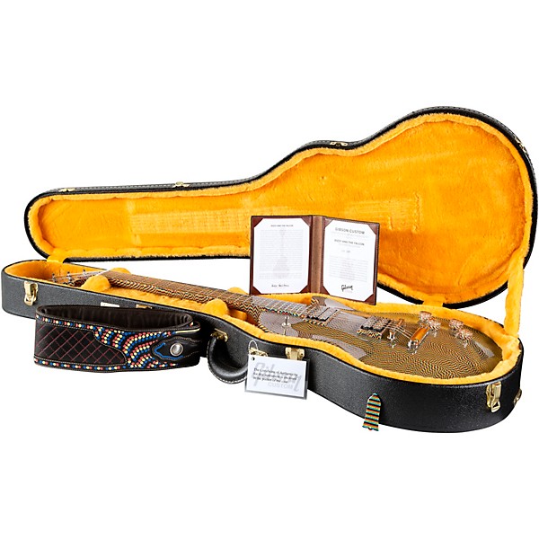 Gibson Custom Dizzy and the Falcon Les Paul Art Guitar and Falcon 20 Amplifier Set Multi-Colored