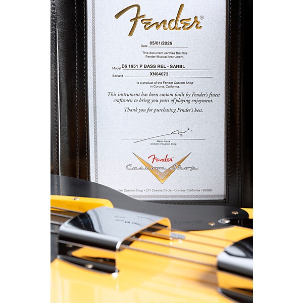 Fender Custom Shop 1951 Precision Bass Relic Super Aged Nocaster Blonde
