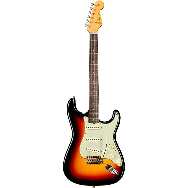 Fender Custom Shop 1960 Stratocaster Journeyman Relic Electric Guitar Bleached 3-Color Sunburst