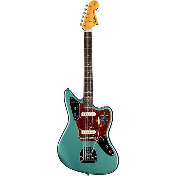 Fender Custom Shop 1963 Jaguar Journeyman Relic Electric Guitar Super Faded Sherwood Green Metallic