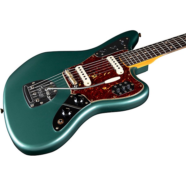Fender Custom Shop 1963 Jaguar Journeyman Relic Electric Guitar Super Faded Sherwood Green Metallic