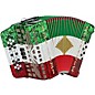 SofiaMari 34-Button Diatonic Accordion - Mexican Flag, GCF