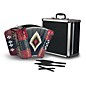 SofiaMari 34-Button Diatonic Accordion - Red & Black Tri-Color, FBE thumbnail