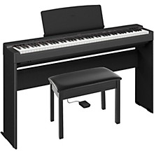 Yamaha P225BLB Deluxe Digital Piano Bundle - Black