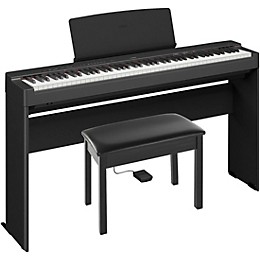 Yamaha P225BLB Deluxe Digital Piano Bundle - Black