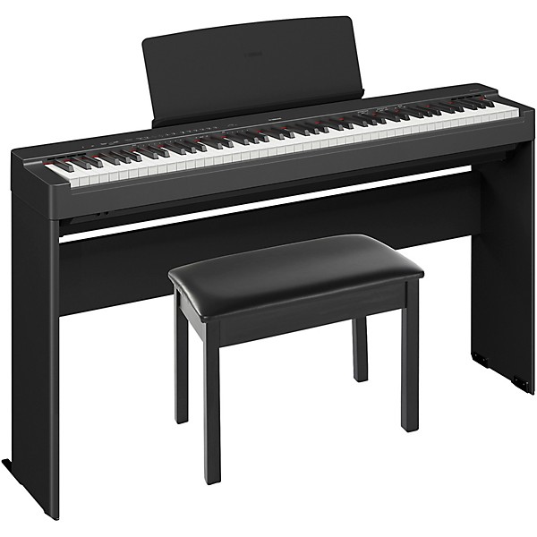 Yamaha P225BLB Deluxe Digital Piano Bundle - Black