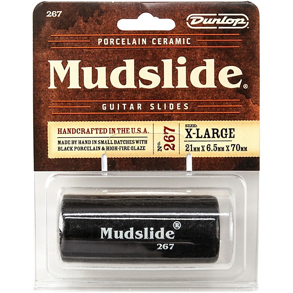 Dunlop 267 Mudslide Porcelain Slide - Black Extra Large