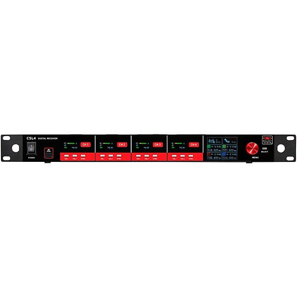 Galaxy Audio CSL4-HVVVM 4-Channel Digital UHF Wireless Microphone System - Frequency CODE M3 516-558MHz