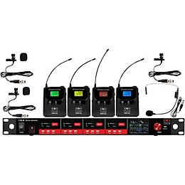 Galaxy Audio CSL4-SVVVM 4-Channel Digital UHF Wireless Microphone System - Frequency CODE M3 516-558MHz