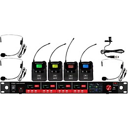 Galaxy Audio CSL4-SSSVM 4-Channel Digital UHF Wireless Microphone System - Frequency CODE M3 516-558MHz