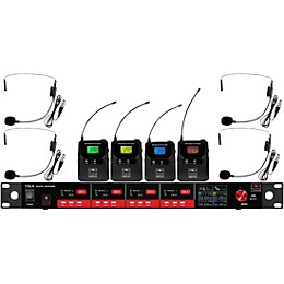 Galaxy Audio CSL4-SSSSM 4-Channel Digital UHF Wireless Microphone System - Frequency CODE M3 516-558MHz
