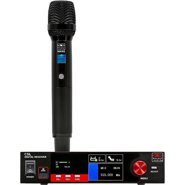 Galaxy Audio CSL-HM Digital UHF Wireless Handheld Microphone System - Frequency CODE M3 516-558MHz