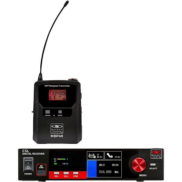 Galaxy Audio CSL-BM Digital UHF Wireless System - Frequency CODE M3 516-558MHz