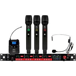 Galaxy Audio CSL4-HHHSM 4-Channel Digital UHF Wireless Microphone System - Frequency CODE M3 516-558MHz