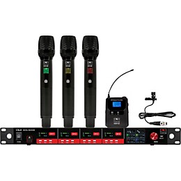 Galaxy Audio CSL4-HHHVM 4-Channel Digital UHF Wireless Microphone System - Frequency CODE M3 516-558MHz