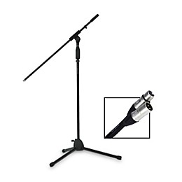 Rok-It Tripod Microphone Stand and 10' XLR Cable Bundle
