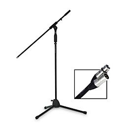 Rok-It Tripod Microphone Stand and 10' XLR Cable Bundle