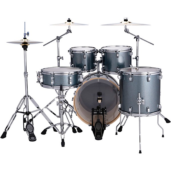 Ludwig Evolution 5-Piece Drum Set With Paiste Cymbals - Atlantic Sparkle