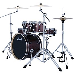 Ludwig Evolution 5-Piece Drum Set With Paiste Cymbals - Caramel Sparkle