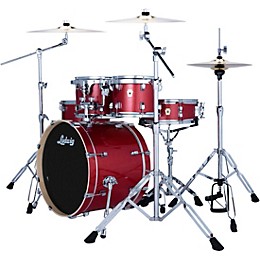 Ludwig Evolution 5-Piece Drum Set With Paiste Cymbals - Crimson Sparkle