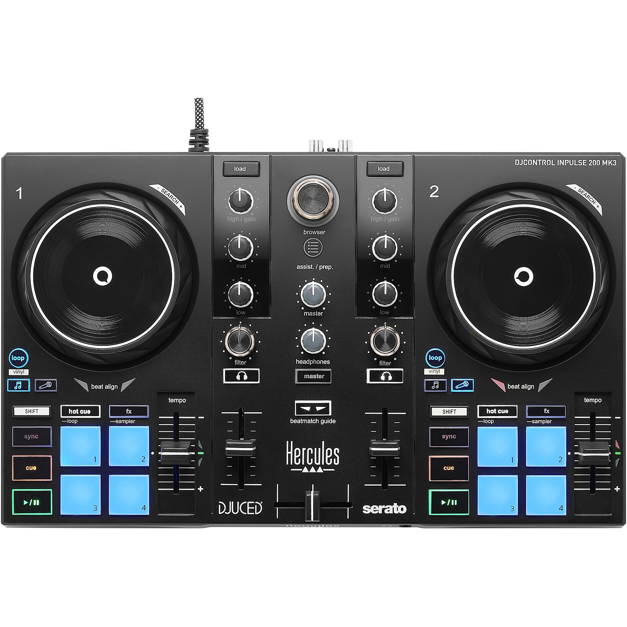 Mix DJControl Hercules | Amazon DJコントローラー Hercules Ultra スマートフォン用モバイルDJ – DJ機材