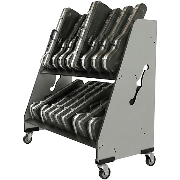 A&S Crafted Products Band Room Violin Case Storage Rack
