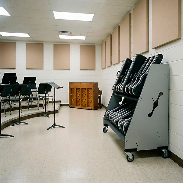 A&S Crafted Products Band Room Violin Case Storage Rack